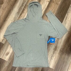 Columbia Light Gray Hooded Sweatshirt